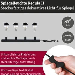 Set Spiegelleuchte - Regula II 4-flammig