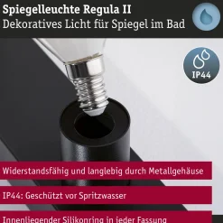 Set Spiegelleuchte - Regula II 4-flammig