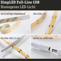 SimpLED LED Strip - Full-Line COB Komplettset