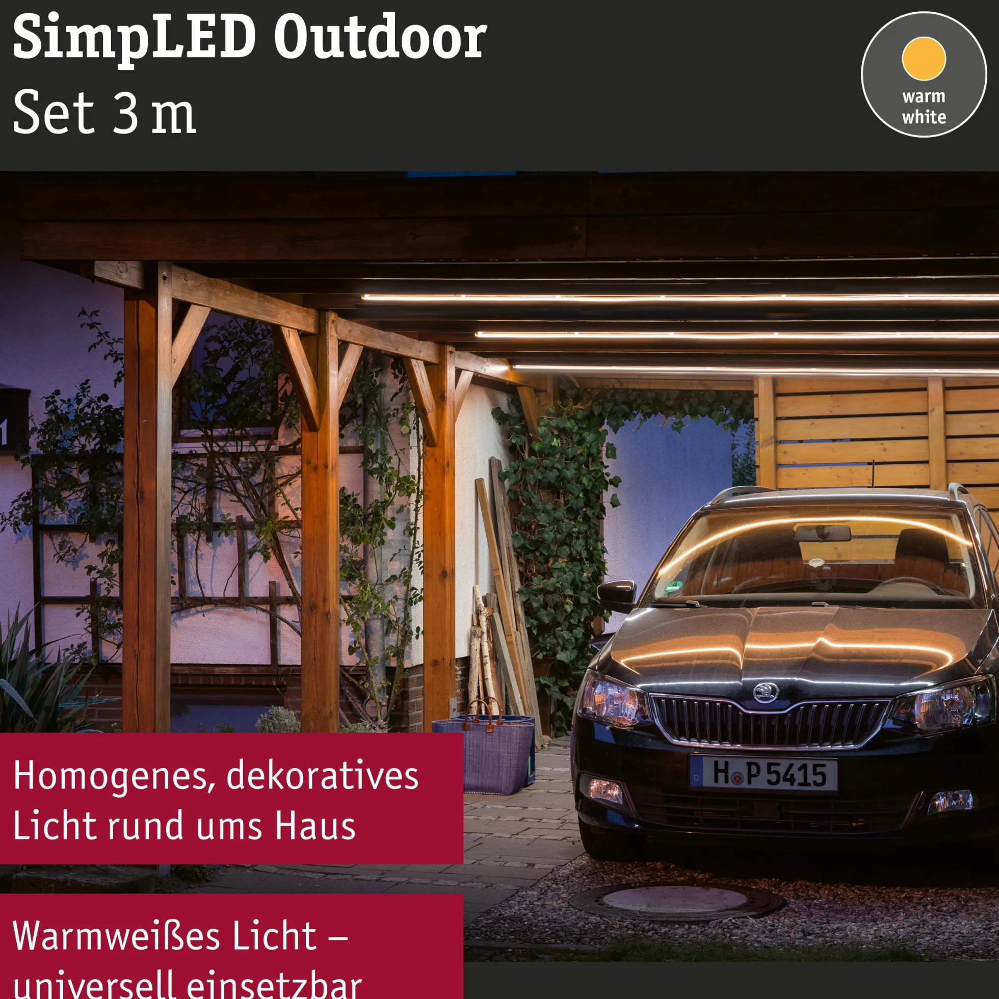 SimpLED LED Strip - Outdoor Komplettset