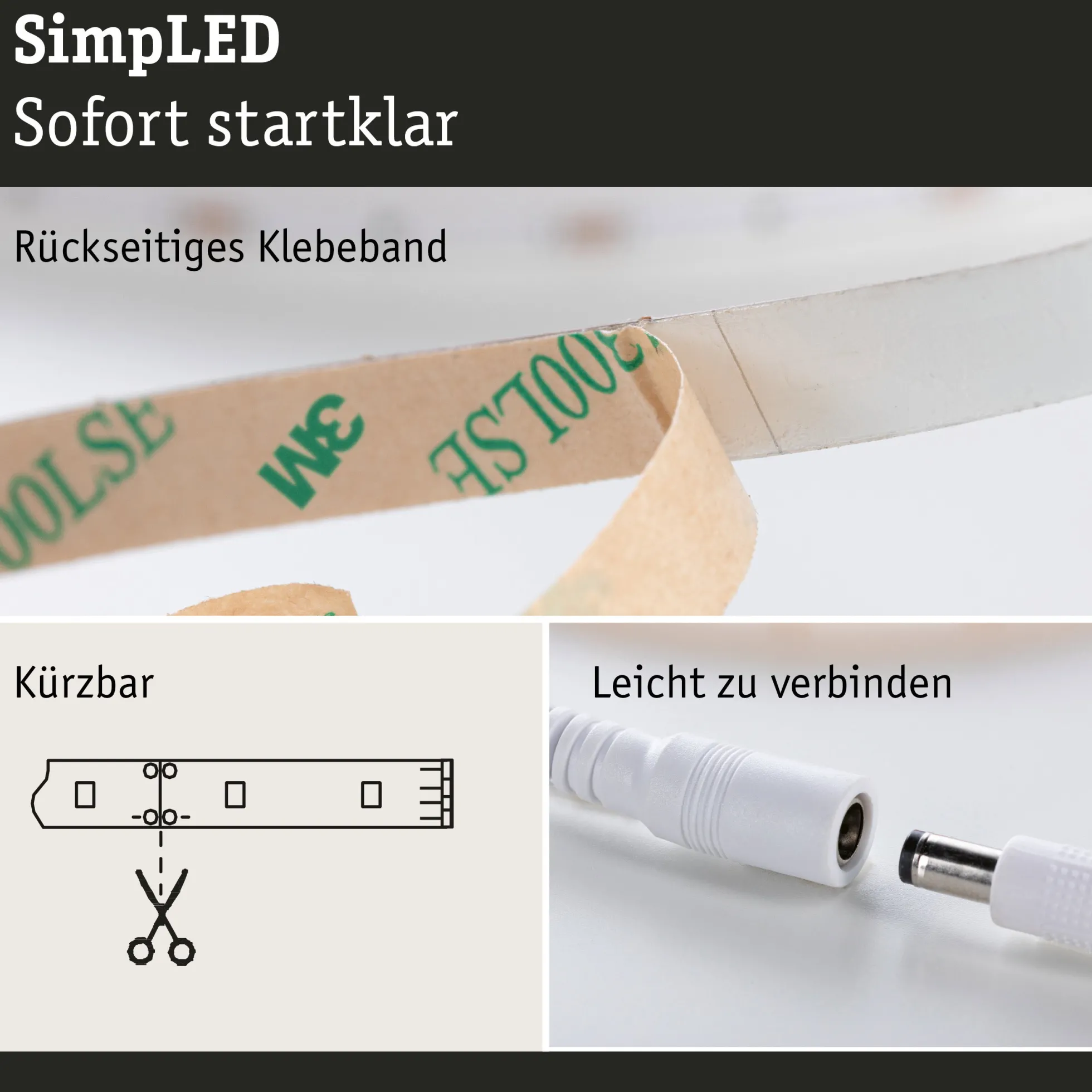 SimpLED LED Strip - Tageslichtweiß Komplettset