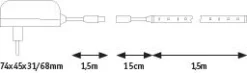 SimpLED LED Strip - Warmweiß Komplettset