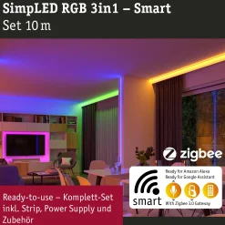 SimpLED LED Strip Smart Home Zigbee 3.0 - RGB Komplettset