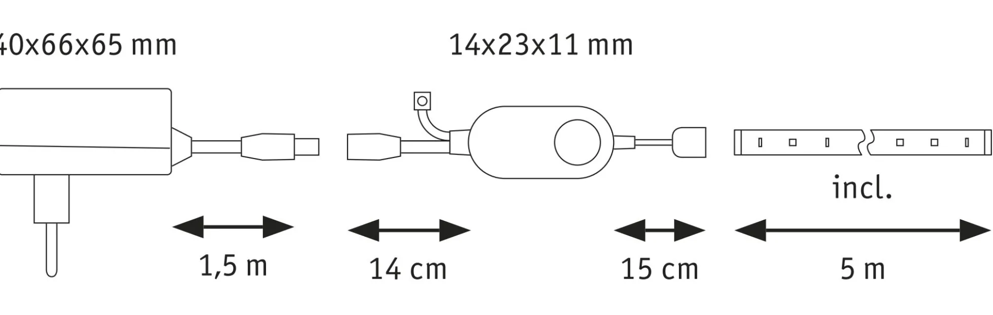 SimpLED LED Strip Smart Home Zigbee 3.0 - RGB Komplettset