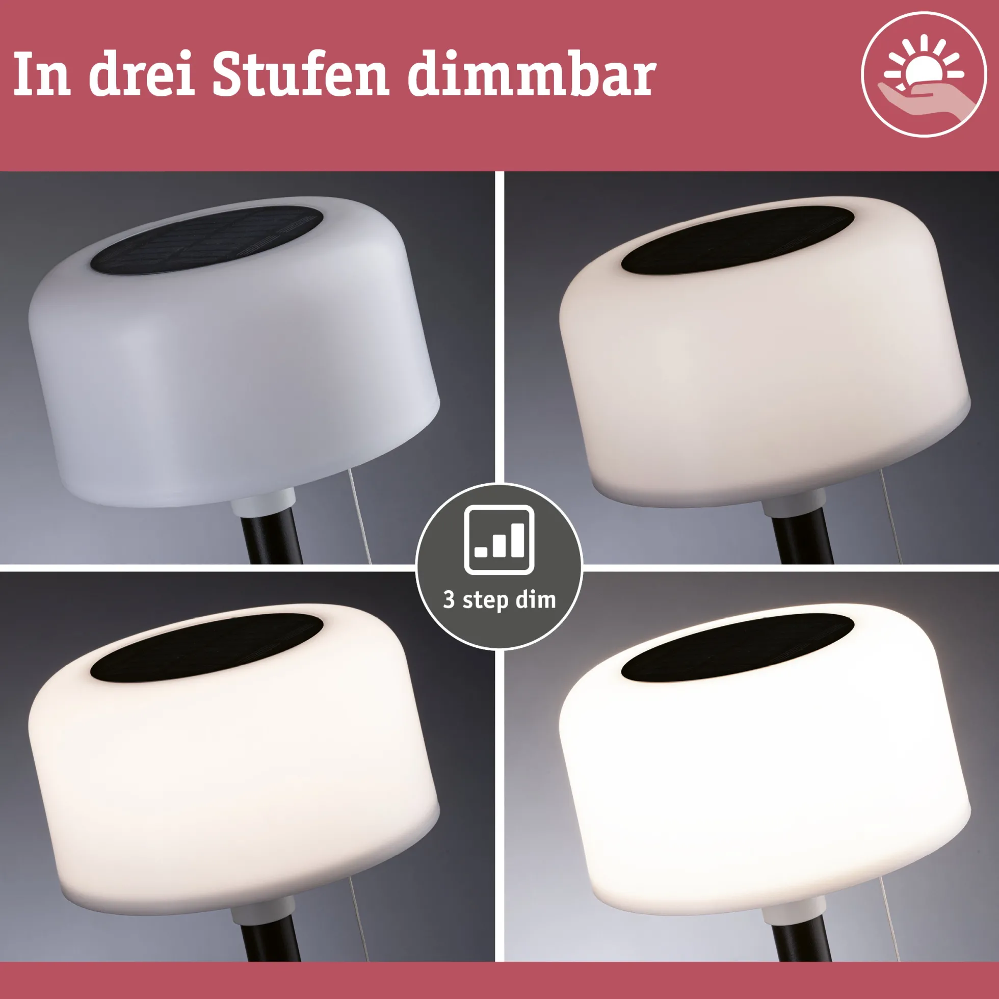 Solar Akkuleuchte - Bartja