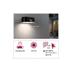 Solar LED Außenwandleuchte - Adya