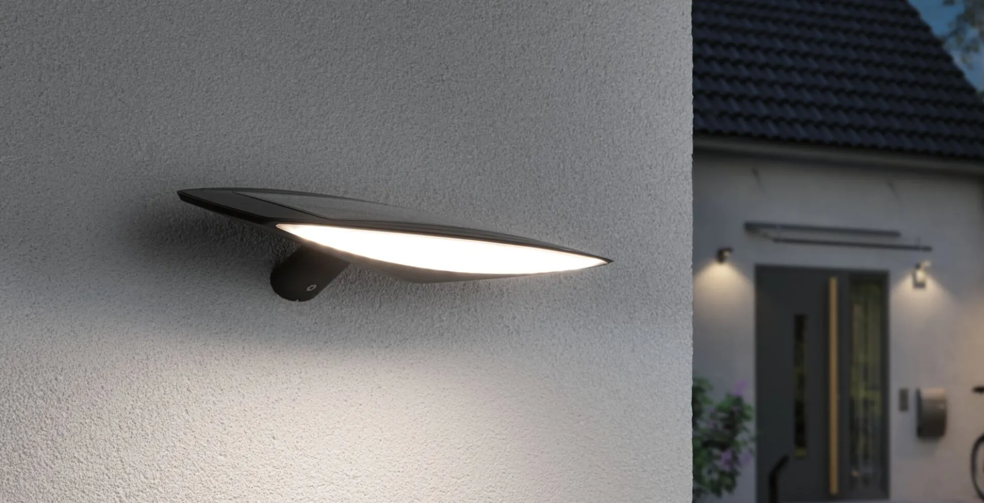 Solar LED Außenwandleuchte - Kiran