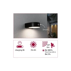 Solar LED Außenwandleuchte - Eileen
