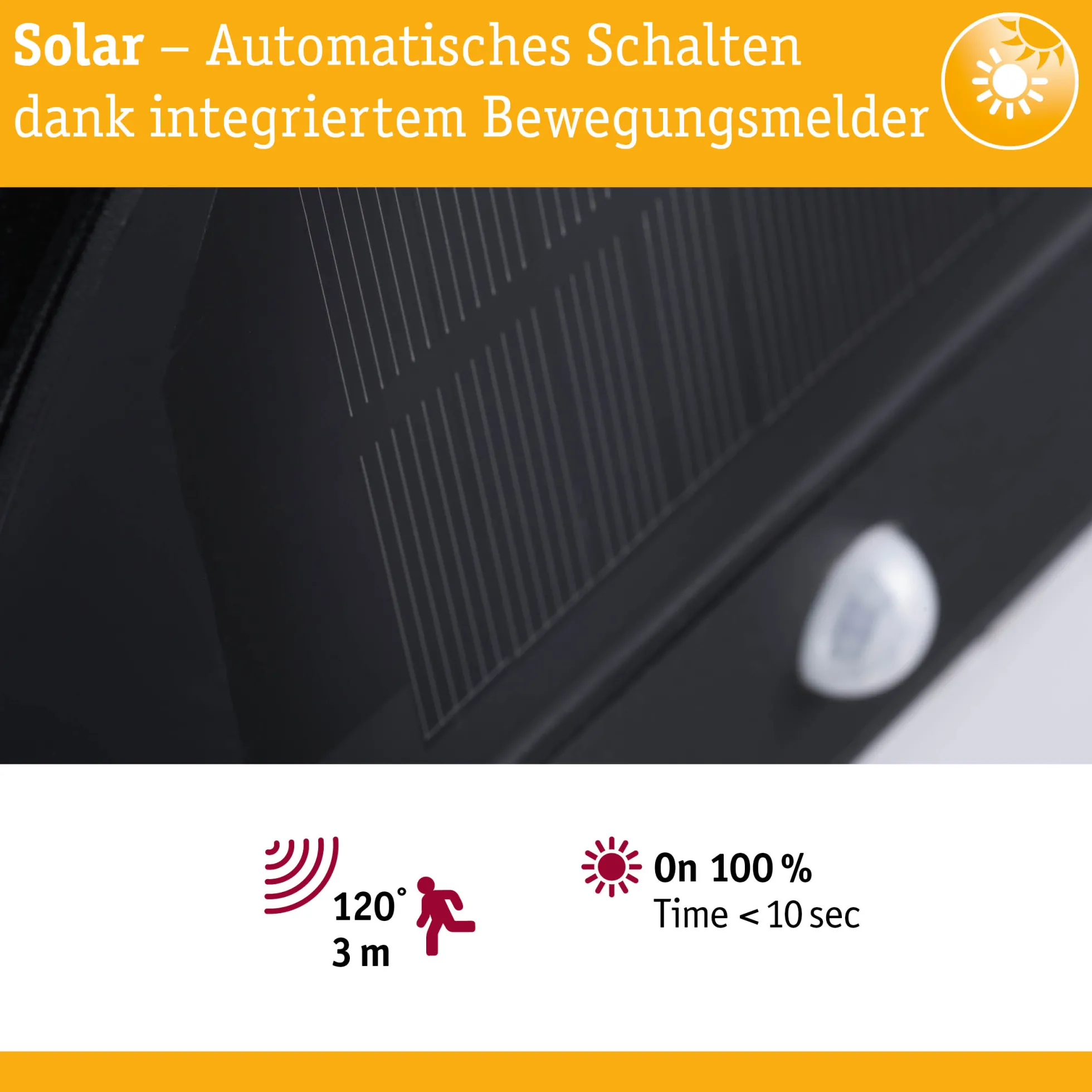 Solar LED Außenwandleuchte - Helena
