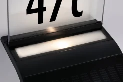 Solar LED Hausnummernleuchte - Yoko Dämmerungsgesteuerter Bewegungsmelder (IR)