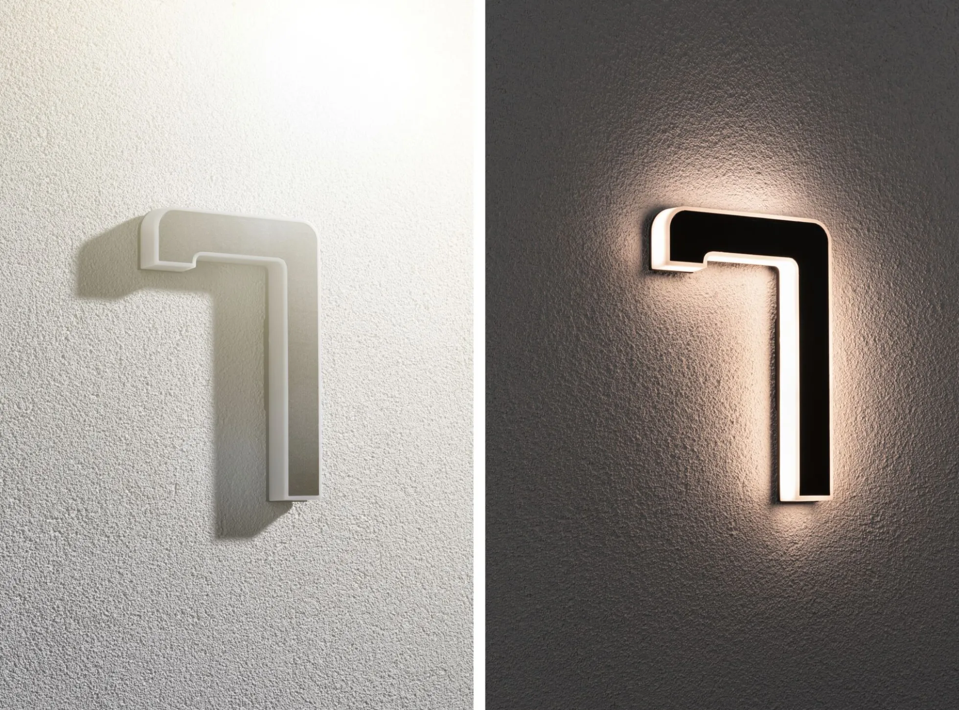 Solar LED Hausnummernleuchte - Nummer 7