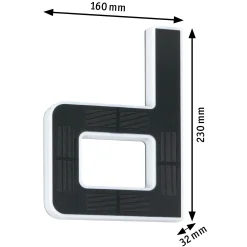 Solar LED Hausnummernleuchte - Buchstabe d