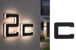 Solar LED Hausnummernleuchte - Buchstabe c
