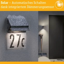Solar LED Hausnummernleuchte - Neda