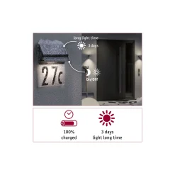Solar LED Hausnummernleuchte - Neda
