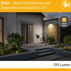 Solar LED Wandfluter - Lesly Dämmerungsgesteuerter Bewegungsmelder (IR)