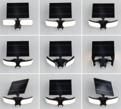 Solar LED Wandfluter - Sonlig Dämmerungsgesteuerter Bewegungsmelder (IR)