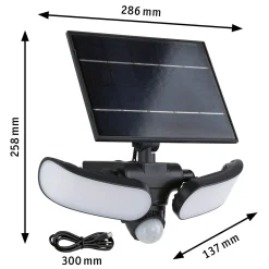 Solar LED Wandfluter - Sonlig Dämmerungsgesteuerter Bewegungsmelder (IR)