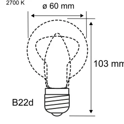 Standard 230V - LED Birne B22d