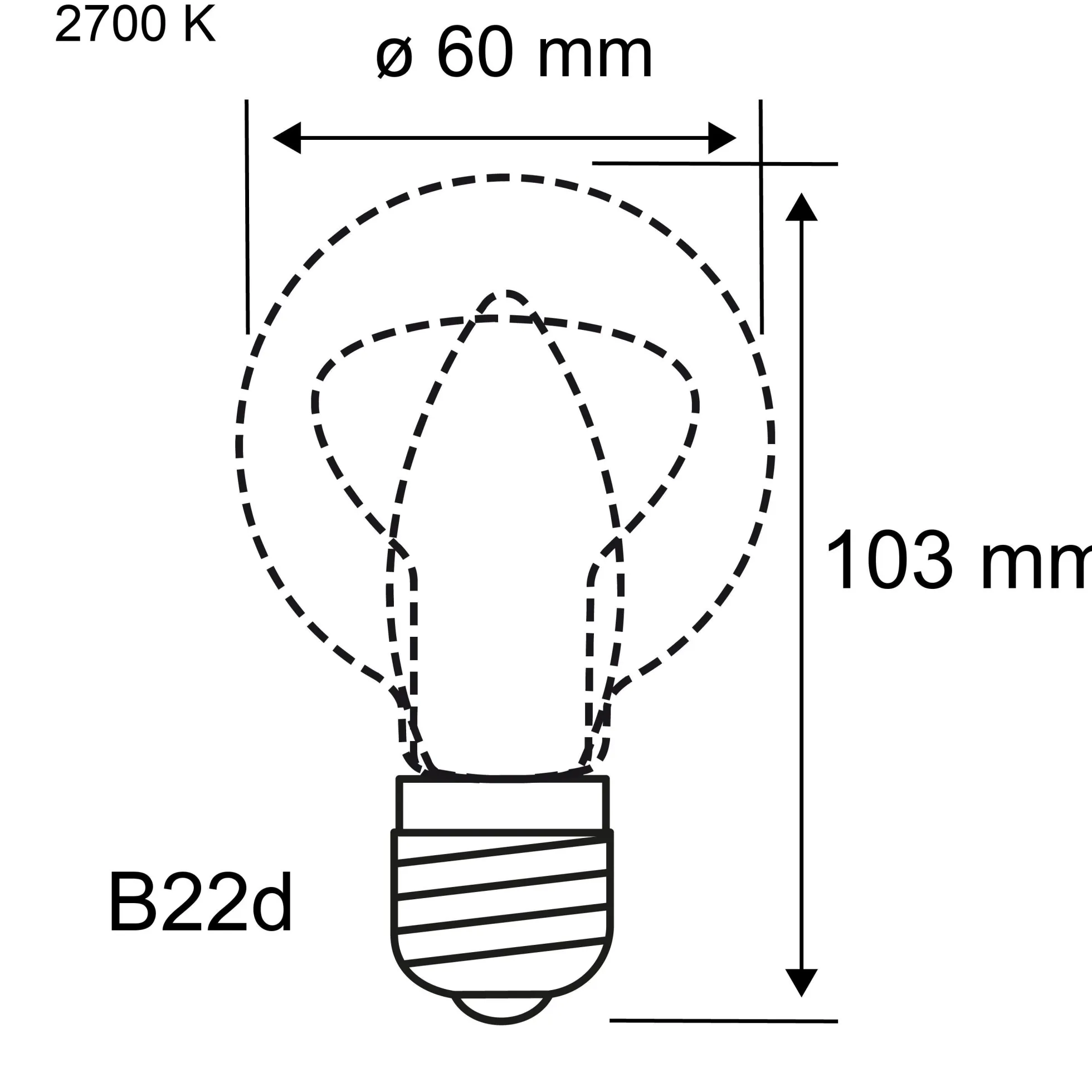 Standard 230V - LED Birne B22d
