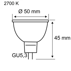 Standard 12V - LED Reflektor Maxiflood GU5,3
