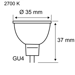 Standard 12V - LED Reflektor GU4