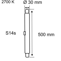 Standard 230V - LED Röhre 500mm