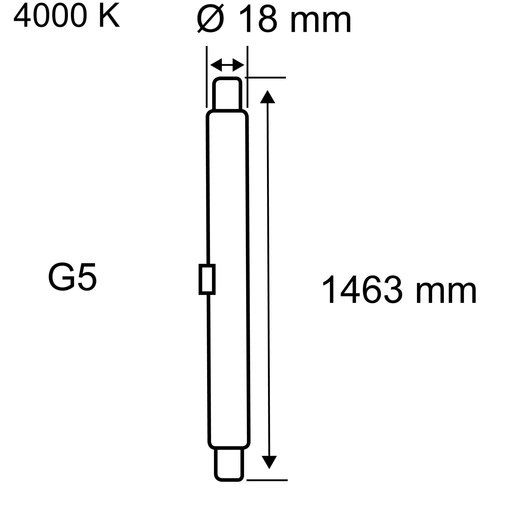 Standard 230V - LED Röhre T5 HF 1463mm