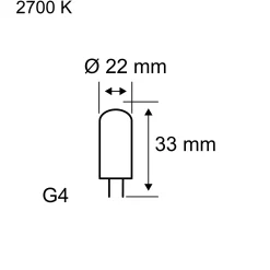 Standard 12V - LED Stiftsockel 1er-Set
