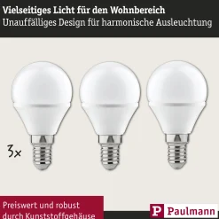 Standard 230V - LED Tropfen 3er-Set