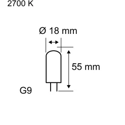 Standard 230V 3-Step-Dim - LED Stiftsockel 1er-Set