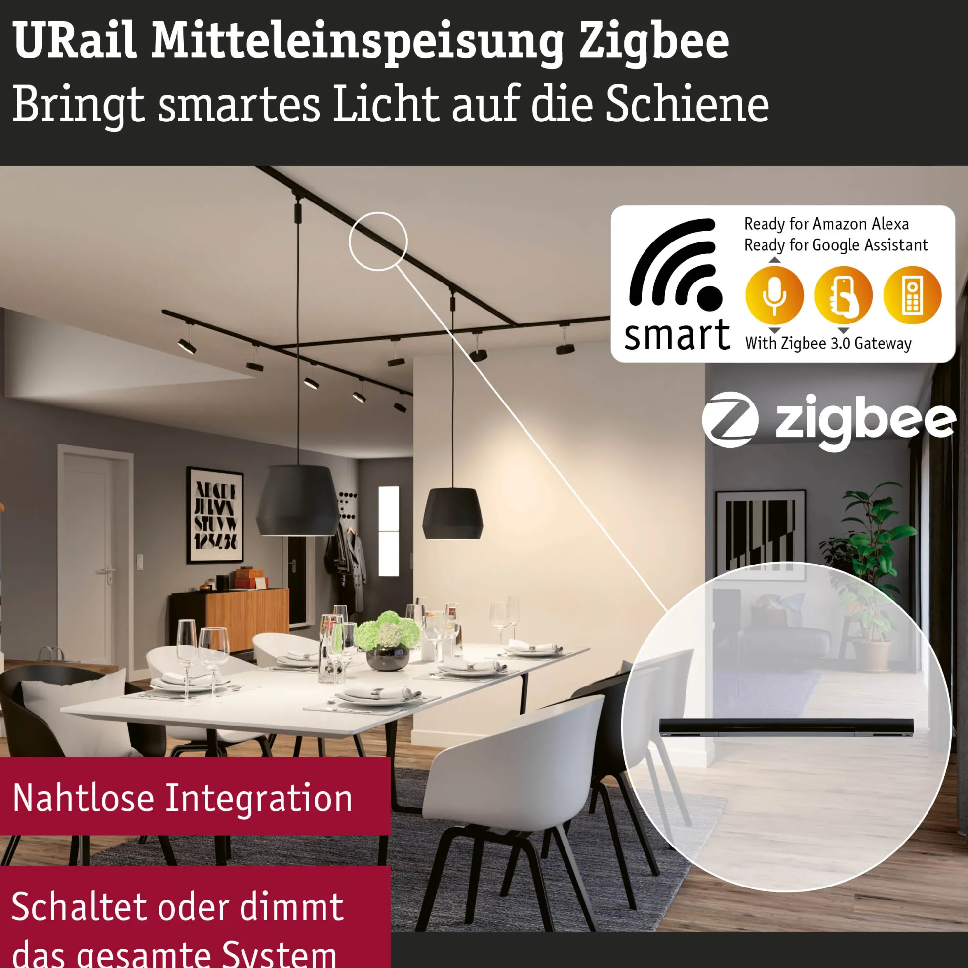URail Einspeisung Zigbee 3.0 - Mitteleinspeisung