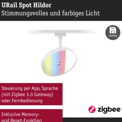 URail Schienenspot Smart Home Zigbee 3.0 - Hildor RGBW