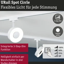 URail Schienenspot 3-Step-Dim - Circle