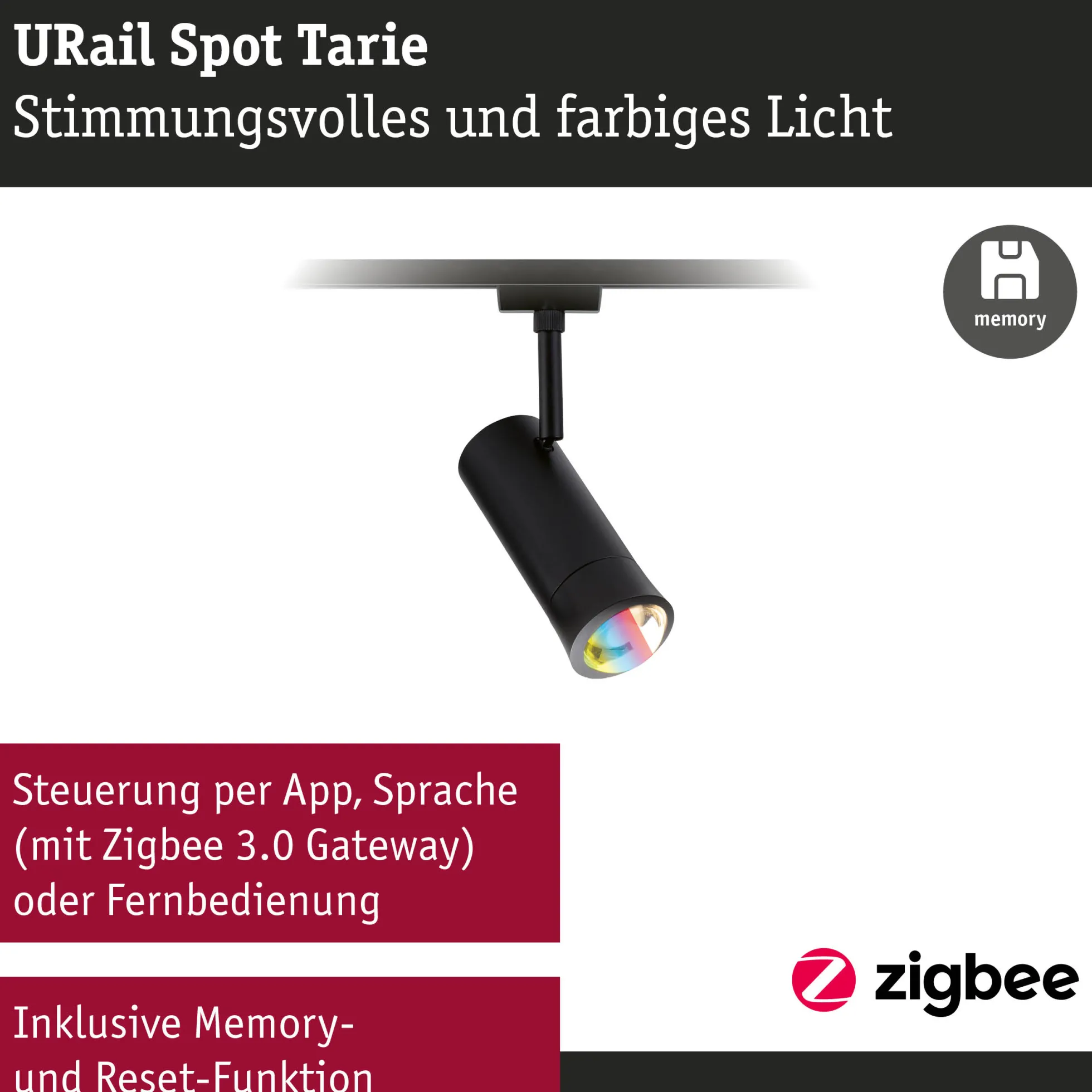 URail Spot Smart Home Zigbee 3.0 - Tarie RGBW