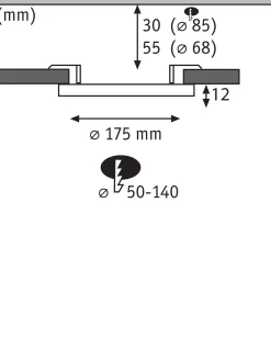 VariFit LED Einbaupanel 3-Step-Dim - Areo