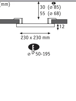 VariFit LED Einbaupanel 3-Step-Dim - Areo