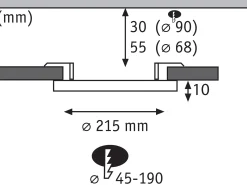 VariFit LED Einbaupanel 3-Step-Dim - Veluna