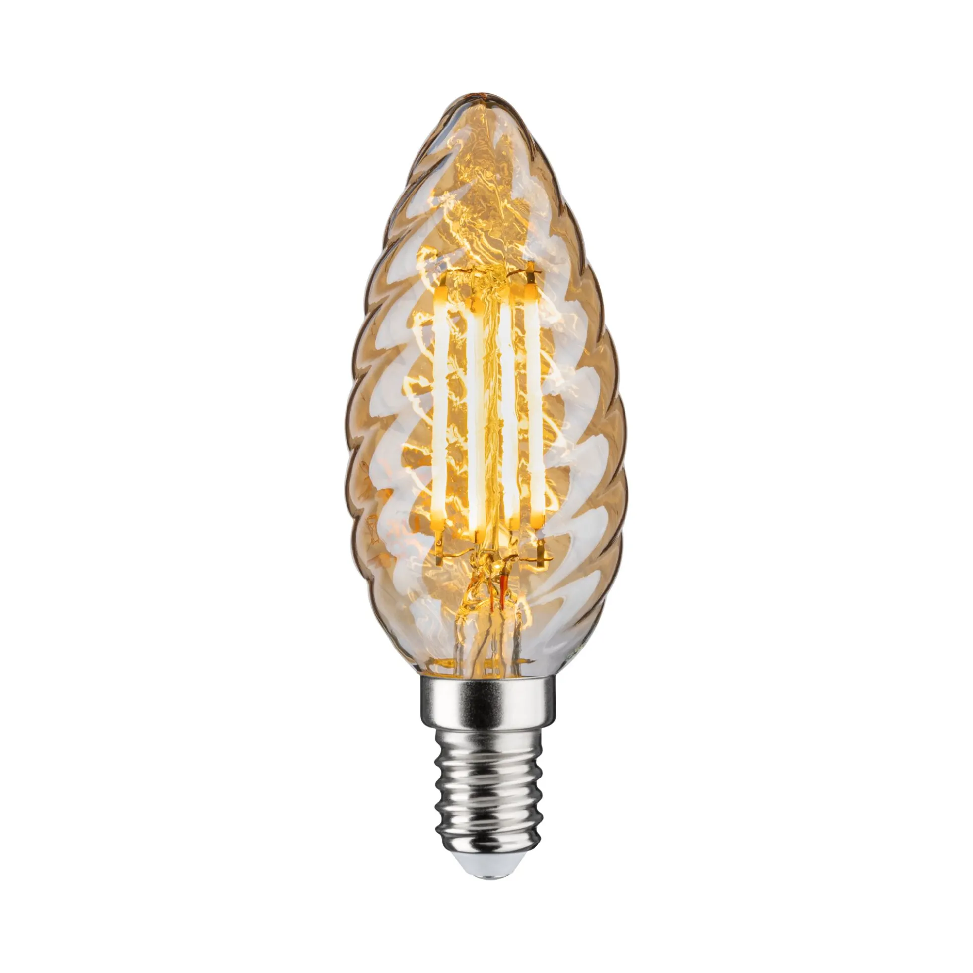 Vintage Edition Standard 230V - LED Kerze gedrehtes Glas